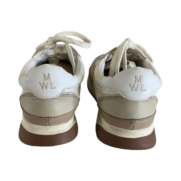 Madewell Kickoff  Sneakers in Neutral Colorblock Leather 6.5 - Picture 6 of 8